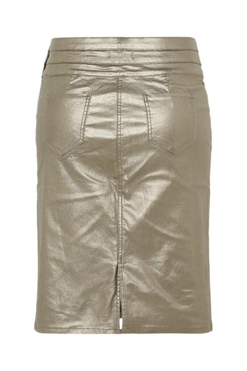 Kurzer einfarbiger Rock-Paprika-11