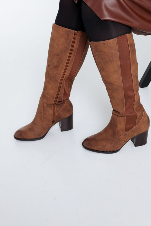 Klassische Stiefel mit Absatz-Paprika-2