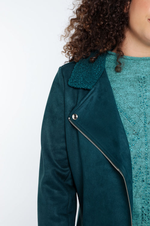 Perfecto uni col bouclette-Paprika-6