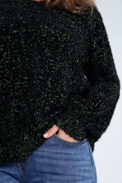 Schlichter Popcorn-Strickpullover-Paprika-6