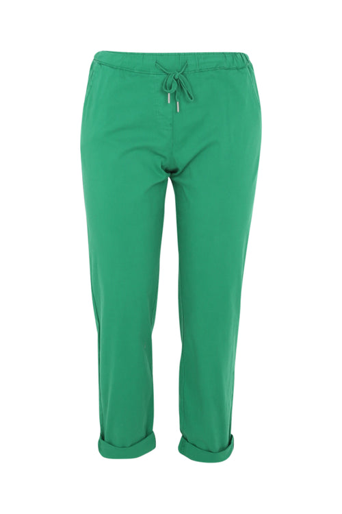 Unifarbene 7/8-Chinohose mit locker geschnittenen Hosenbeinen-Paprika-9