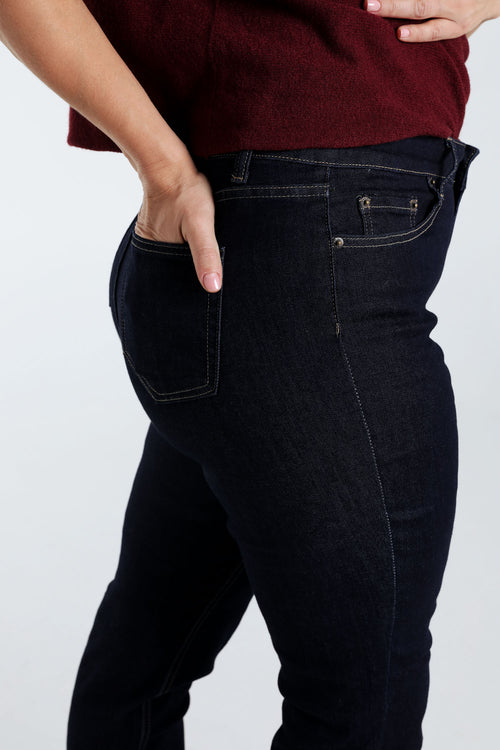 Slim-Fit-Jeans „Louise“ L32 mit 5 Taschen-Paprika-3