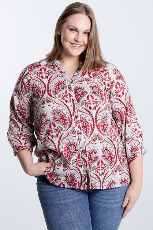 Bluse mit Paisleymuster-Paprika-1