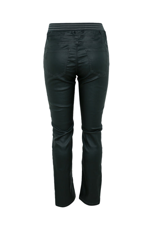 Beschichtete Slim-Fit-Jeggings mit feinem Gürtel-Paprika-11