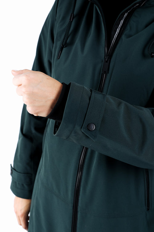 Parka unie avec capuche-Paprika-4