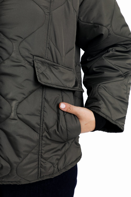 Kurz gesteppte Steppjacke in Uni-Paprika-5