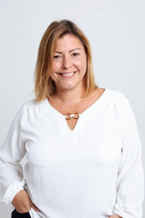 Unifarbenes T-Shirt mit Lurex und Schmuckbesatz-Paprika-4