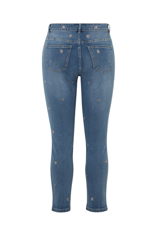 7/8 Slim-Jeans mit gestickten Blumen-Paprika-11