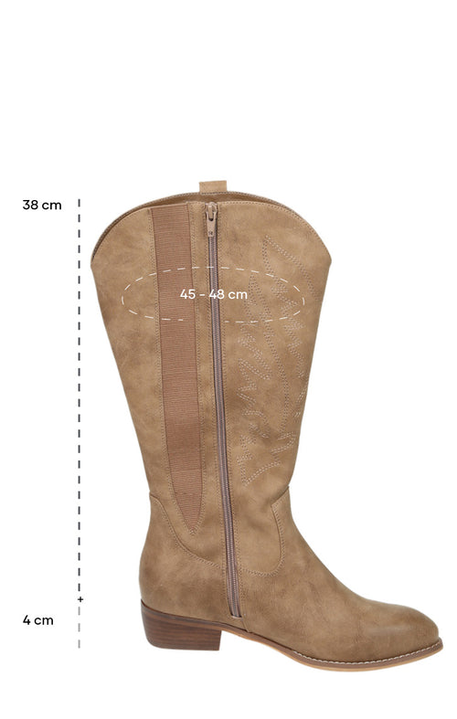 Bestickte Cowboystiefel-Paprika-15