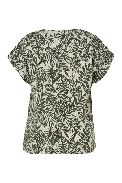  Bluse mit Blattmuster-Paprika-11