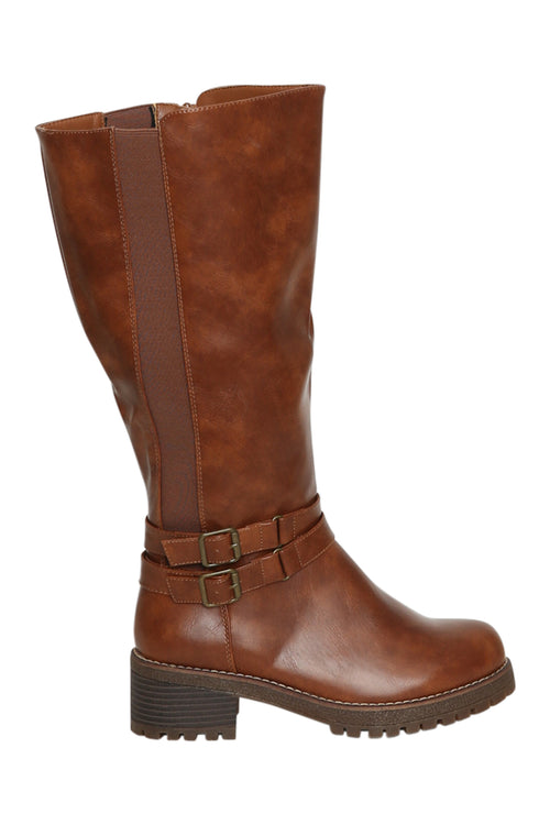 Stiefel mit doppelter Schnalle-Paprika-1