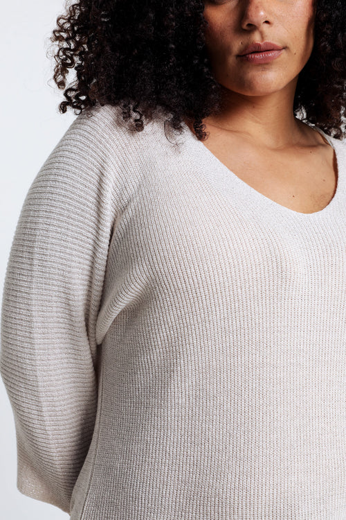 Unifarbener Pullover mit Lurex-Paprika-5