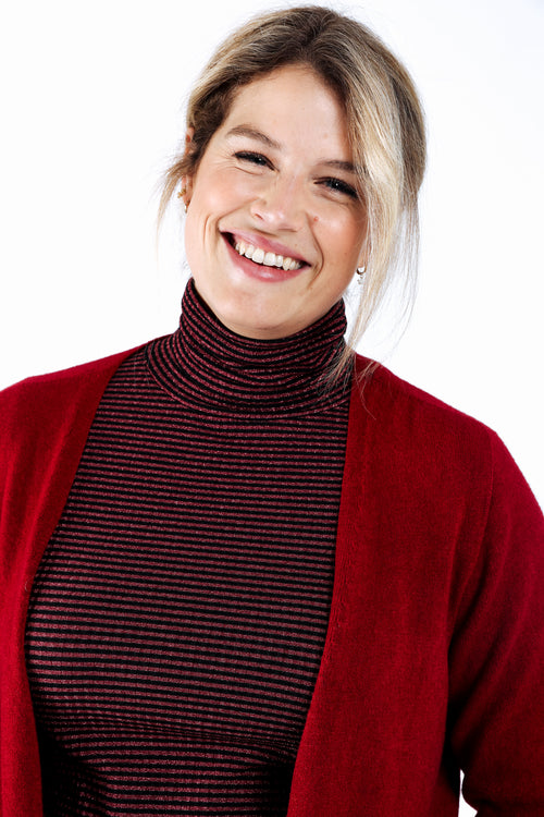Uni-Viscose-Strickjacke-Paprika-1