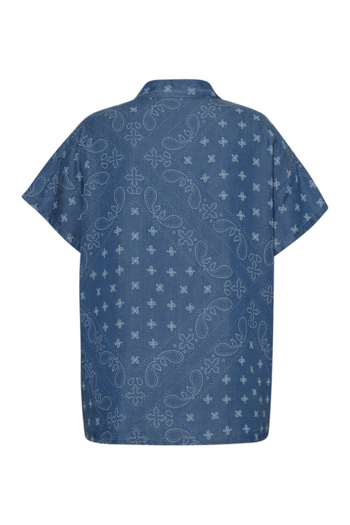 Bedrucktes Lyocell-Hemd mit Bandana-Muster-Paprika-12