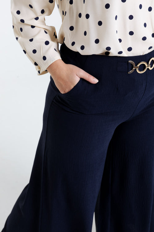 Einfarbige Culotte-Hose-Paprika-5
