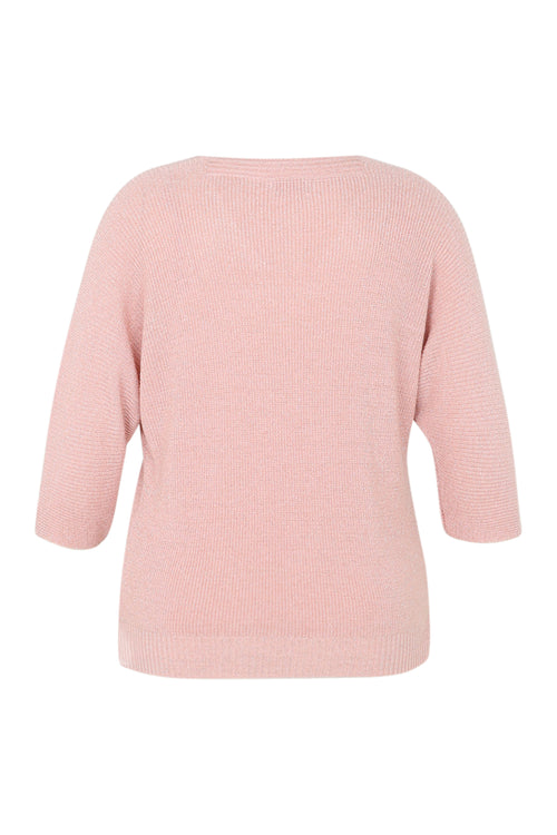 Unifarbener Pullover mit Lurex-Paprika-11