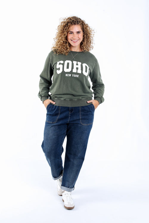 Baumwoll-Sweatshirt mit Soho-Print-Paprika-5