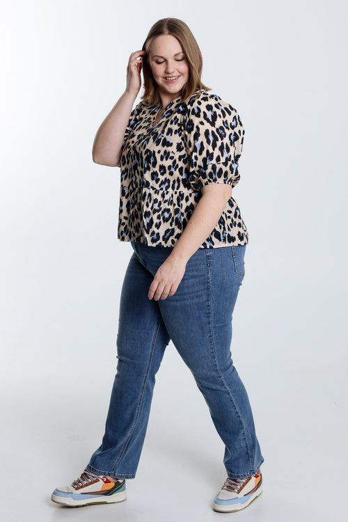 Bluse mit Tiermuster-Paprika-9