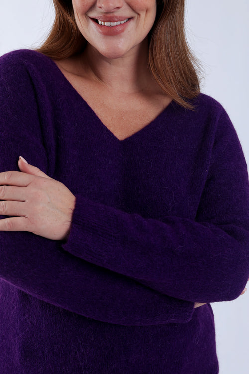 Pull avec alpaga uni-Paprika-4