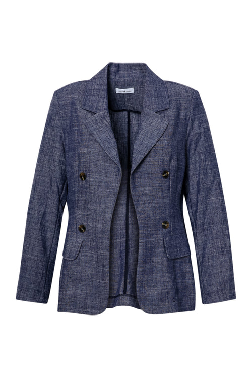 Blazer léger en effet jeans-Paprika-1