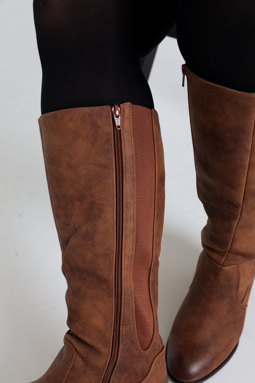  Klassische Stiefel mit Absatz-Paprika-6
