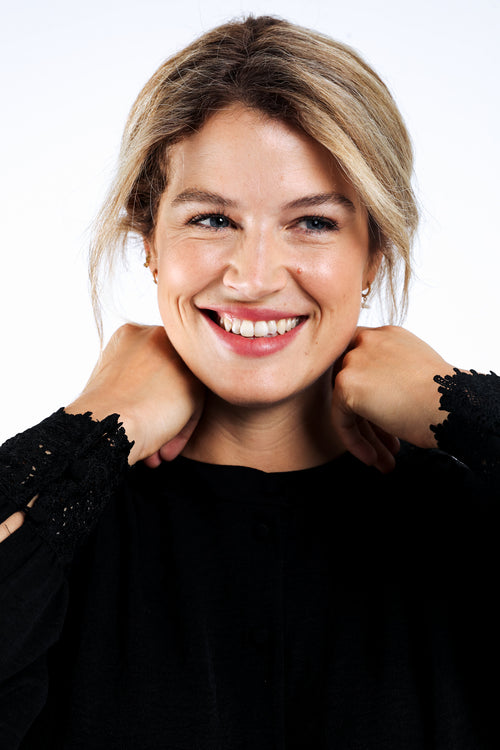 Uni-Bluse mit Spitze-Paprika-6