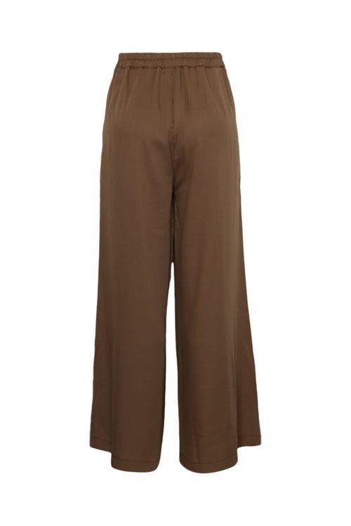 Einfarbige Tencel-Hose mit weitem Bein-Paprika-9