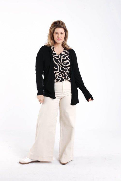 Blouse en viscose imprimé graphique bicolore-Paprika-8