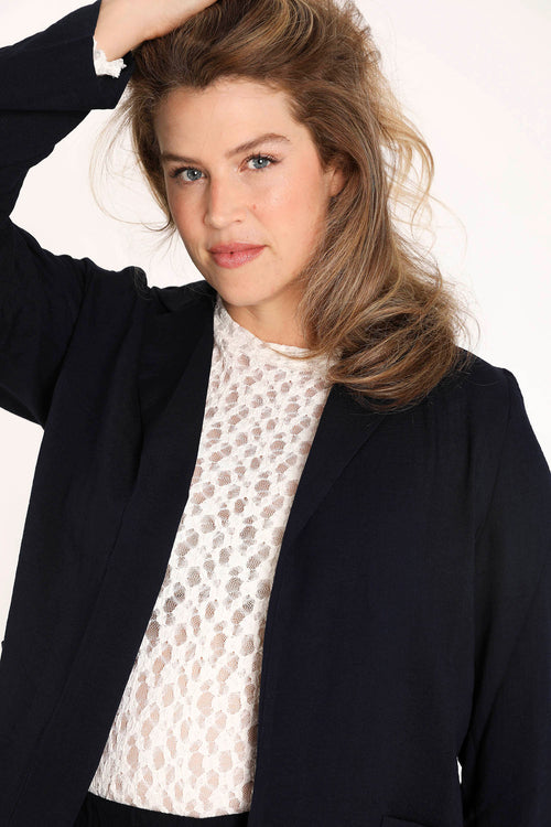 Weicher Blazer aus einfarbiger Viskose-Paprika-2