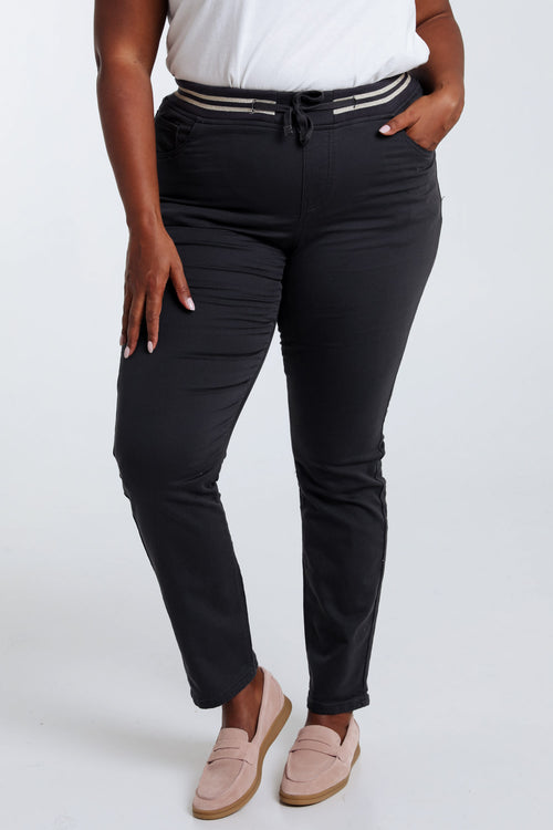 Unifarbene schmale Jeggings ‚Lolly