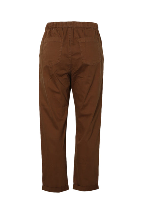Chino en coton uni-Paprika-11