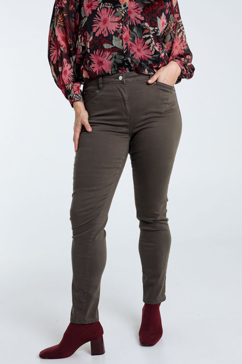 Slim-Fit-Hose „Louise“ L32 mit Strass-Paprika-2