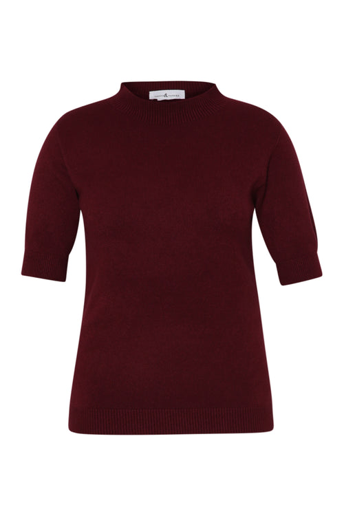Pull manches courtes uni-Paprika-1