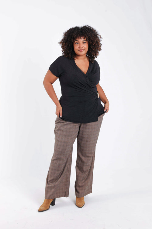 T-shirt cache-coeur uni-Paprika-9