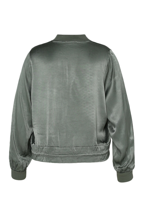 Uni Bomber aus Viskose mit Satin-Effekt-Paprika-2