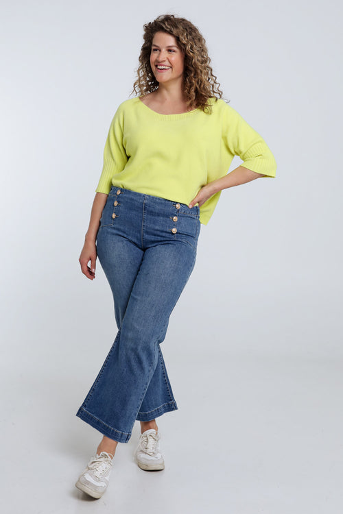 Weite Jeans mit 6 Knöpfen-Paprika-8