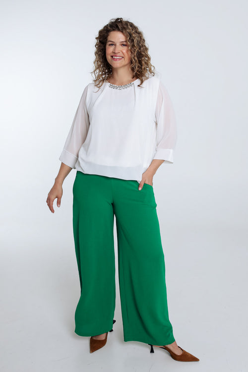 Einfarbige Bluse mit Schmuck-Paprika-9