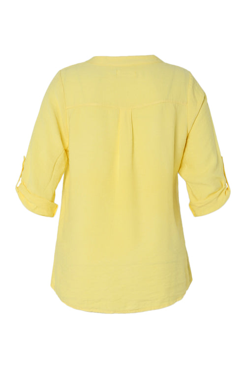 Bluse aus Viskose einfarbig-Paprika-11
