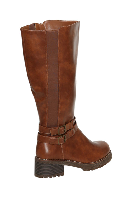 Stiefel mit doppelter Schnalle-Paprika-5