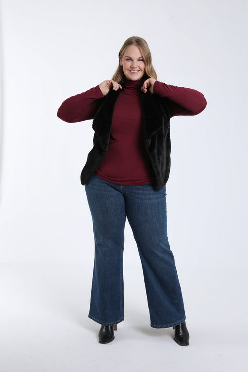 Jacke aus Kunstpelz-Paprika-7