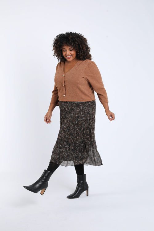 2-in-1 Kleid mit Blumenmuster-Paprika-6