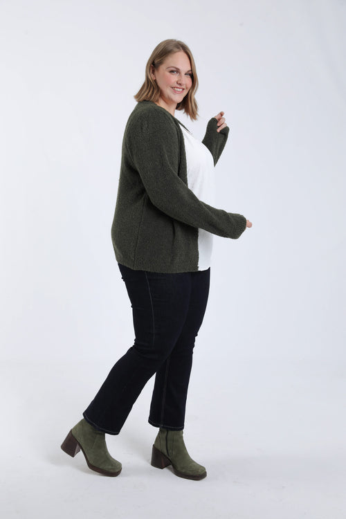 Einfarbige Weste-Paprika-5