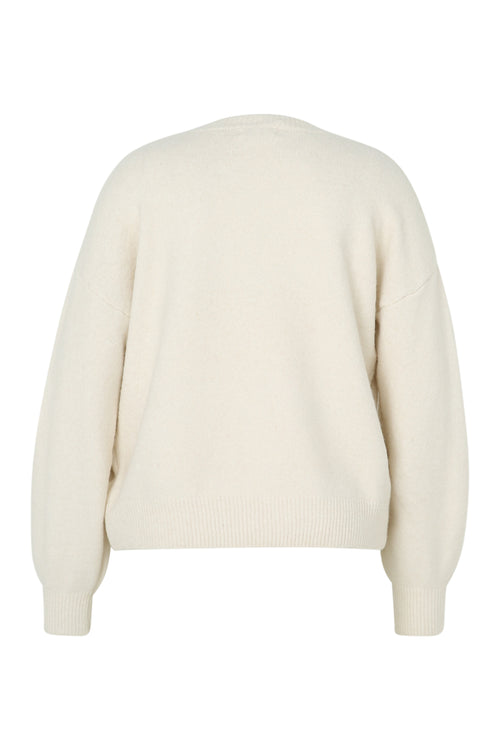Schlichter Pullover mit Stickerei-Detail an den Ärmeln-Paprika-11