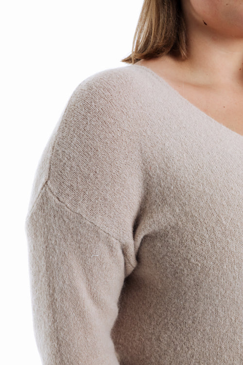 Pullover aus einfarbiger Alpakawolle-Paprika-4