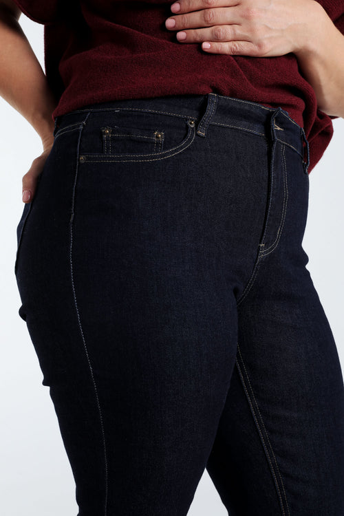 Slim-Fit-Jeans „Louise“ L32 mit 5 Taschen-Paprika-5