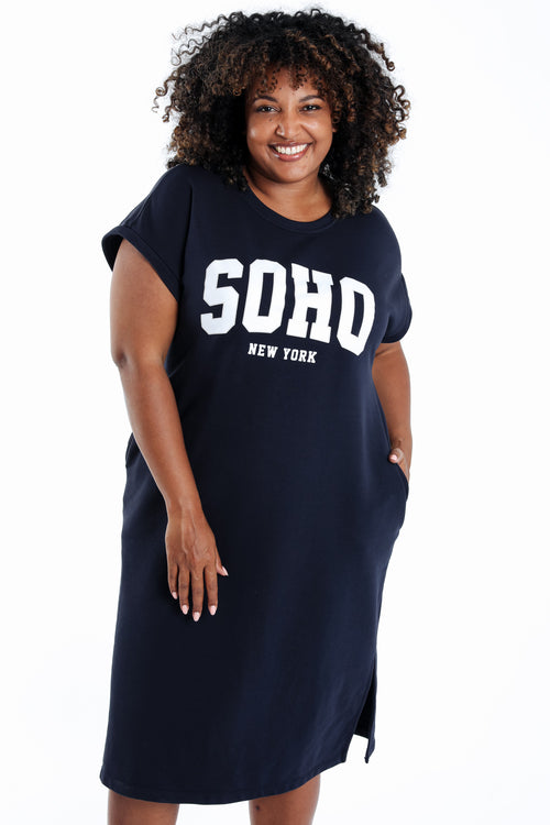 Robe t-shirt imprimé Soho-Paprika-1
