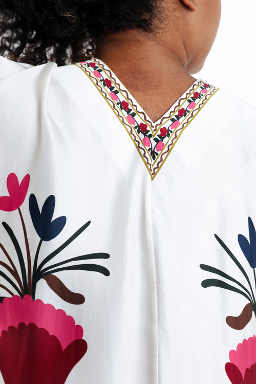 Kleid aus bedrucktem Viskosestoff im Folklore-Stil-Paprika-5