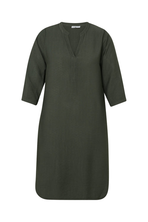 Einfarbiges Tunika-Kleid-Paprika-10