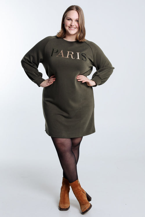 Sweatkleid mit Stickerei Paris-Paprika-8