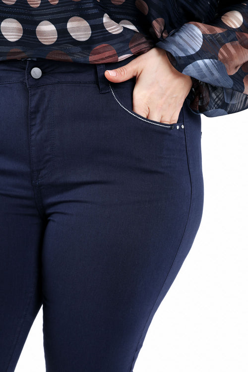 Pantalon slim Louise 7/8-Paprika-2